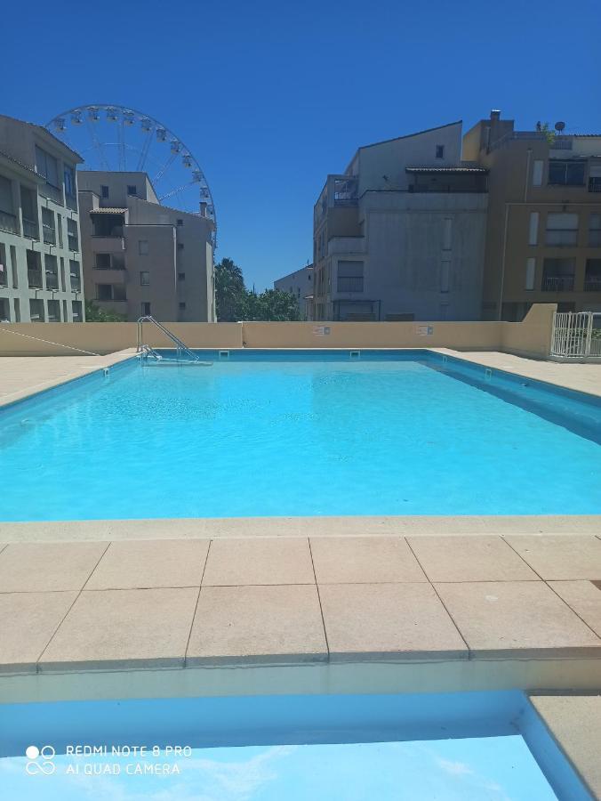 Port Studio Piscine, Parking, Prive,Navette Aeroport Agde Kültér fotó
