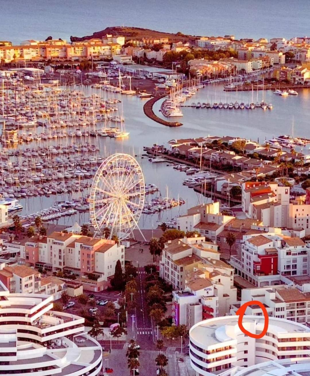 Port Studio Piscine, Parking, Prive,Navette Aeroport Agde Kültér fotó